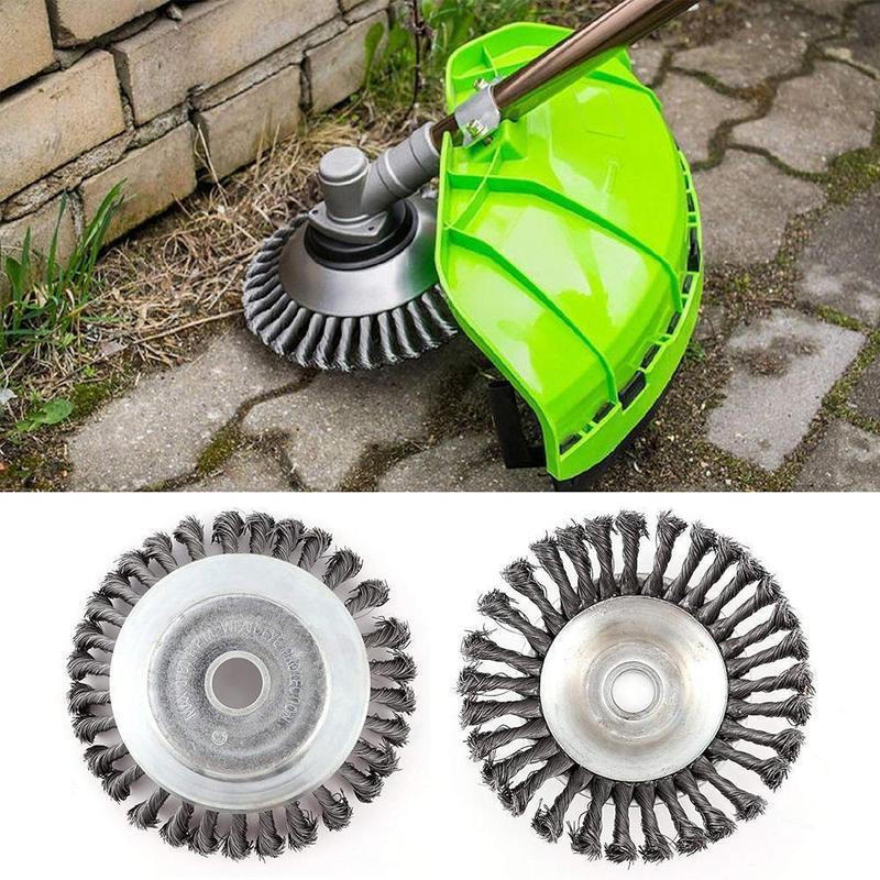 Steel Wire Brush Head Attachment for Brushcutter - 150mm & 200mm Weeding