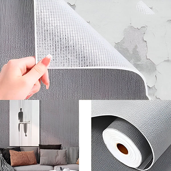 3D Textured Peel and Stick Wallpaper with Water-Resistant Coating