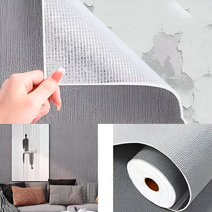 3D Textured Peel and Stick Wallpaper with Water-Resistant Coating