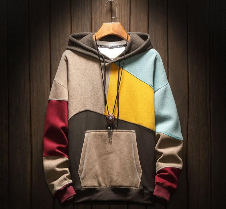 Unisex Soft Polyester Pullover Hoodie, Vintage Fleece Sweatshirt M-3XL for Spring/Fall