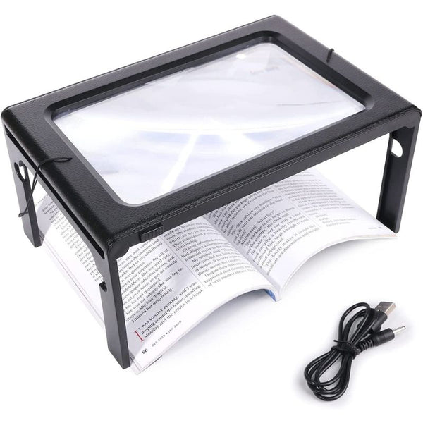 Hands-Free Magnifying Glass with LED Illumination
