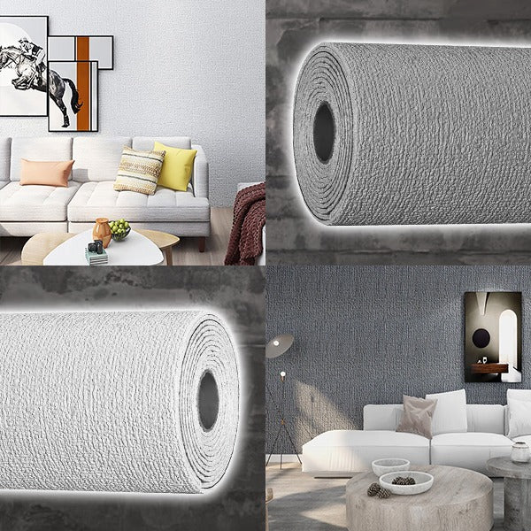 3D Textured Peel and Stick Wallpaper with Water-Resistant Coating