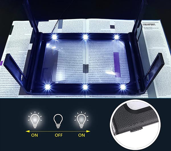 Hands-Free Magnifying Glass with LED Illumination