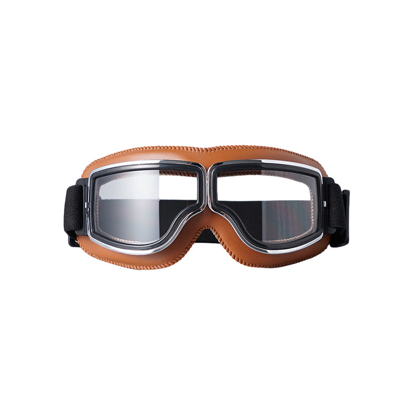 Classic Style Motorcycle Goggles - UV Protection and Scratch-Resistant Lens