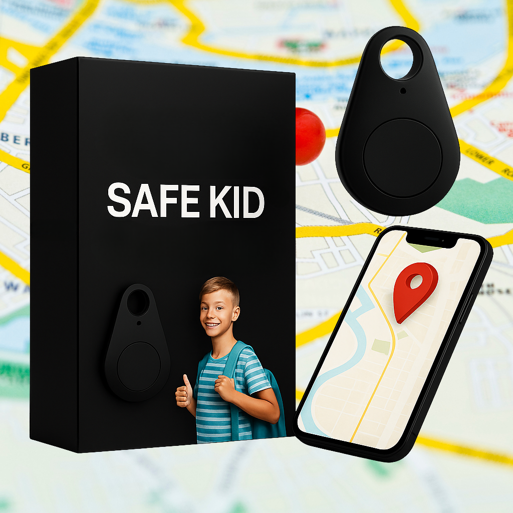 Child GPS Tracker with Live Location and SOS Alert – Waterproof Design