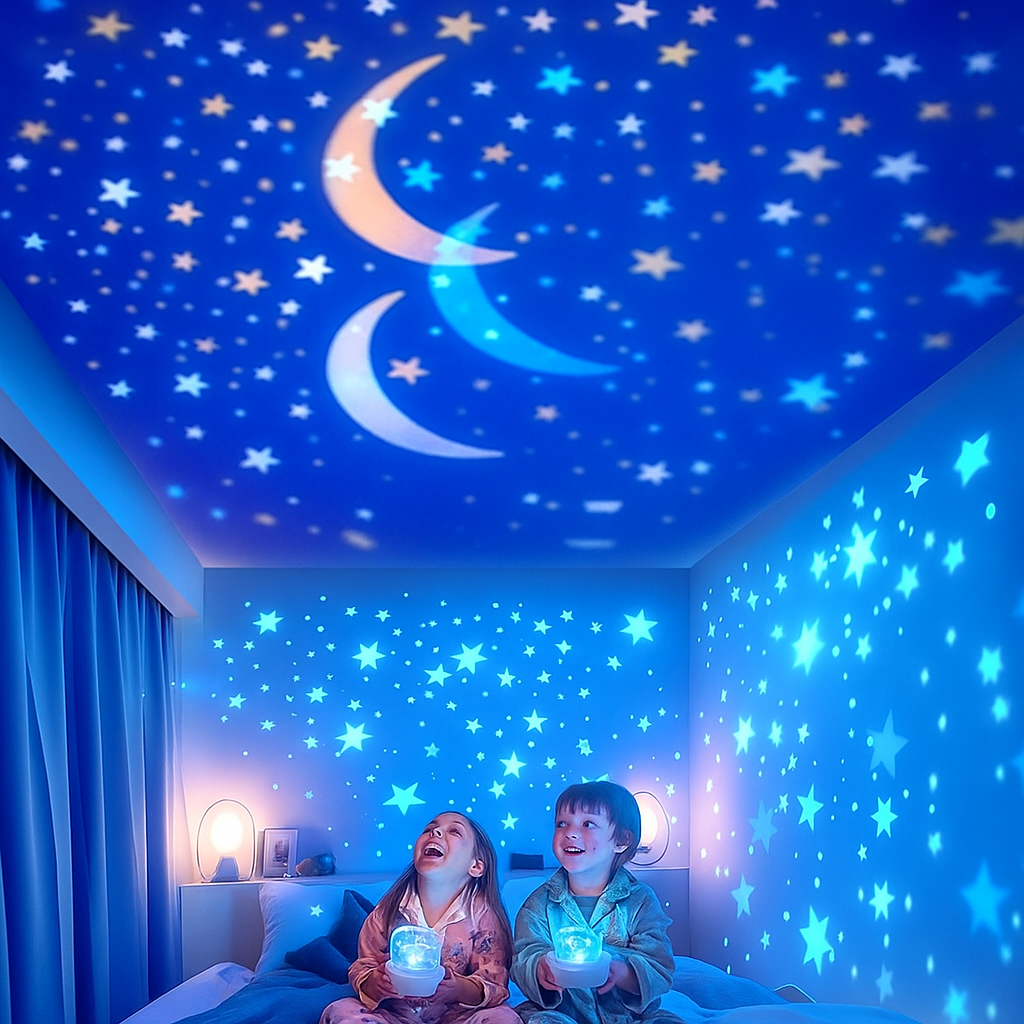 Children's Night Light Projector – Star and Galaxy Display for Soothing Sleep