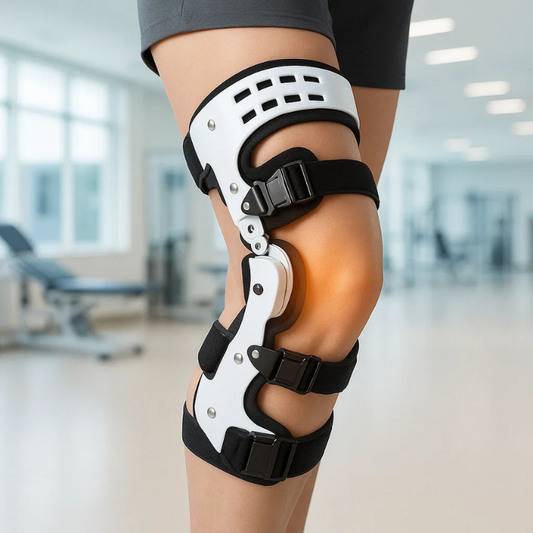 Adjustable Knee Support Brace for Stabilization and Comfort in Active Use