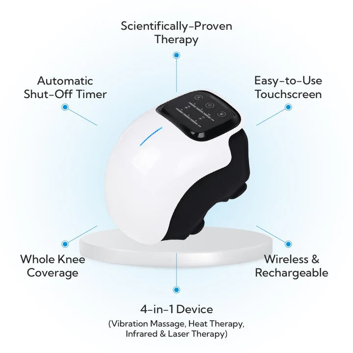 Portable Knee Massager with Heat and Vibration for Relaxation