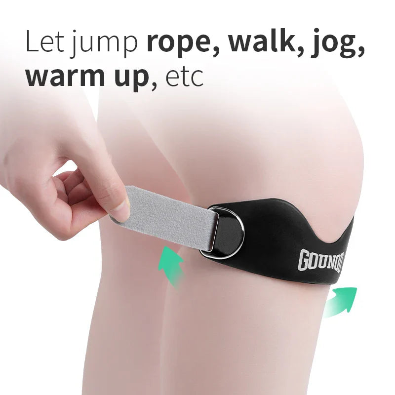 Ergonomic Patella Compression Brace – Adjustable Knee Support Strap for Relief