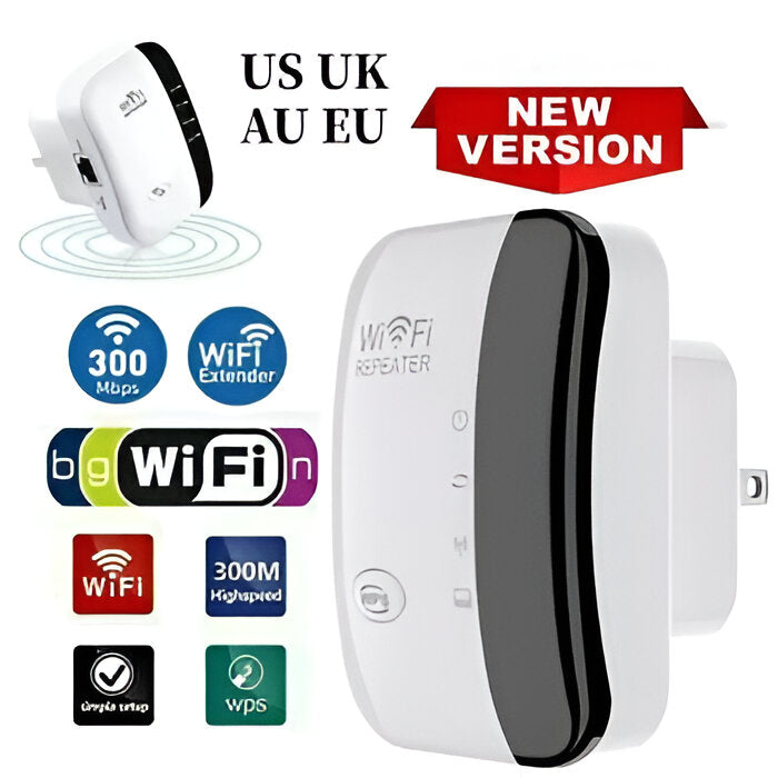 Home WiFi Booster with 300 Mbps Speed and Universal Compatibility