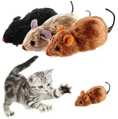 Interactive Battery-Powered Cat Mouse for Engaging Play