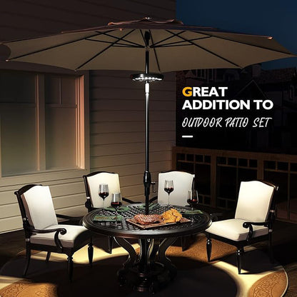Warm White LED Parasol Light – Rechargeable with USB Charging