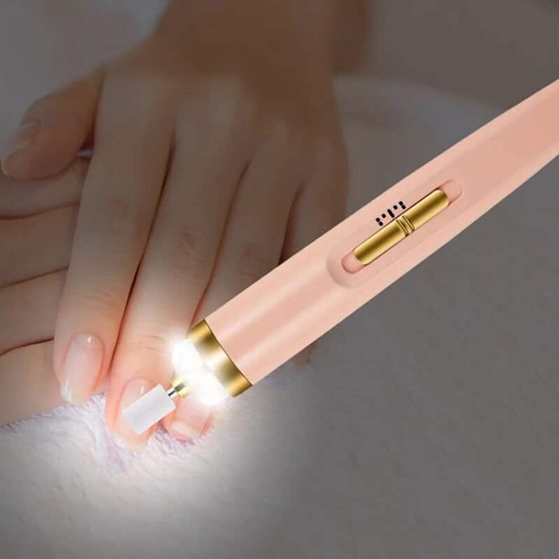 Rechargeable Nail Care Device with LED Light and 5 Attachments