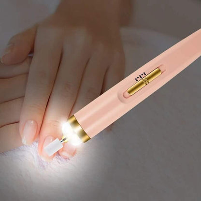 Rechargeable Nail Care Device with LED Light and 5 Attachments