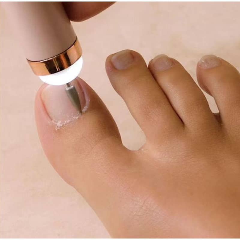 Rechargeable Nail Care Device with LED Light and 5 Attachments