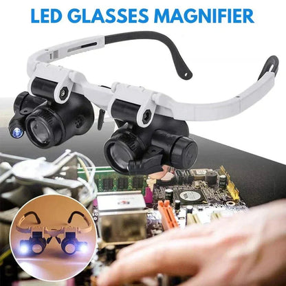 VisionPro Hands-Free Magnifier with Adjustable LED Lighting