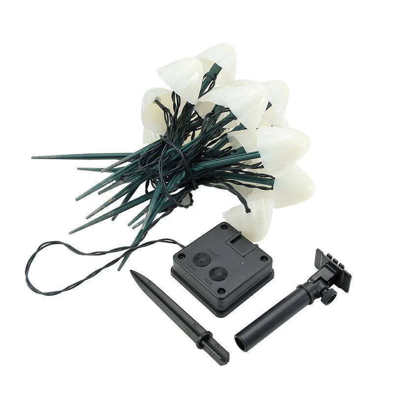 Mushroom-Shaped Garden Lights Powered by Solar Energy
