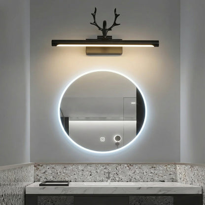 Adjustable LED Vanity Light for Bathroom - Antler Design for Focused Grooming