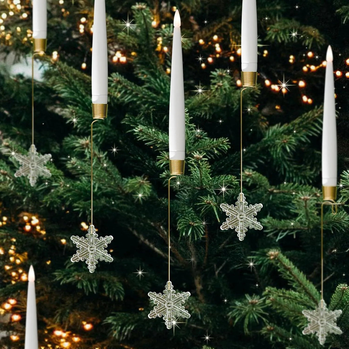 Battery-Operated Candle Set with Remote for Festive LED Holiday Lighting