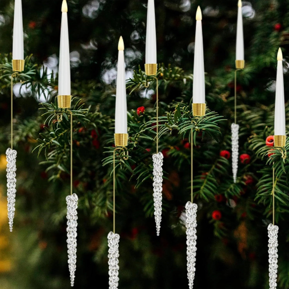 Battery-Operated Candle Set with Remote for Festive LED Holiday Lighting