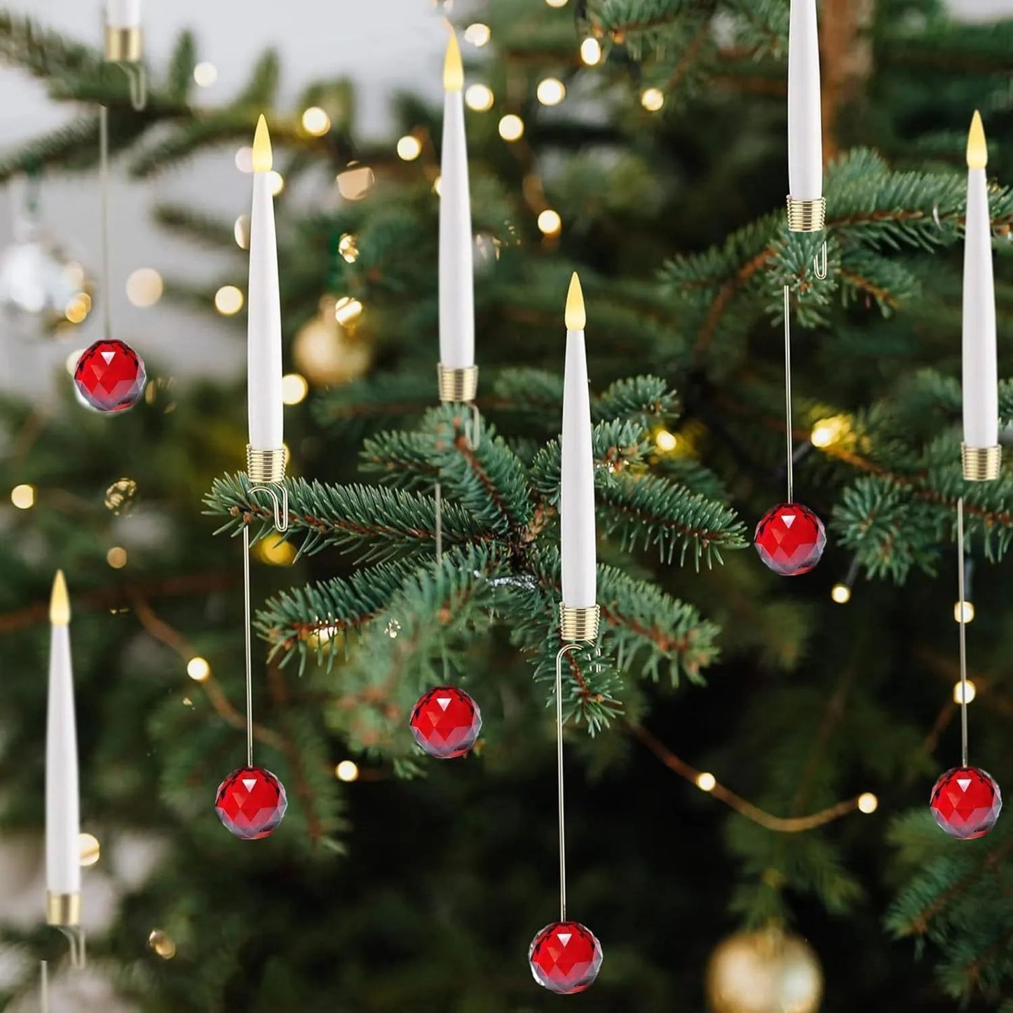 Battery-Operated Candle Set with Remote for Festive LED Holiday Lighting