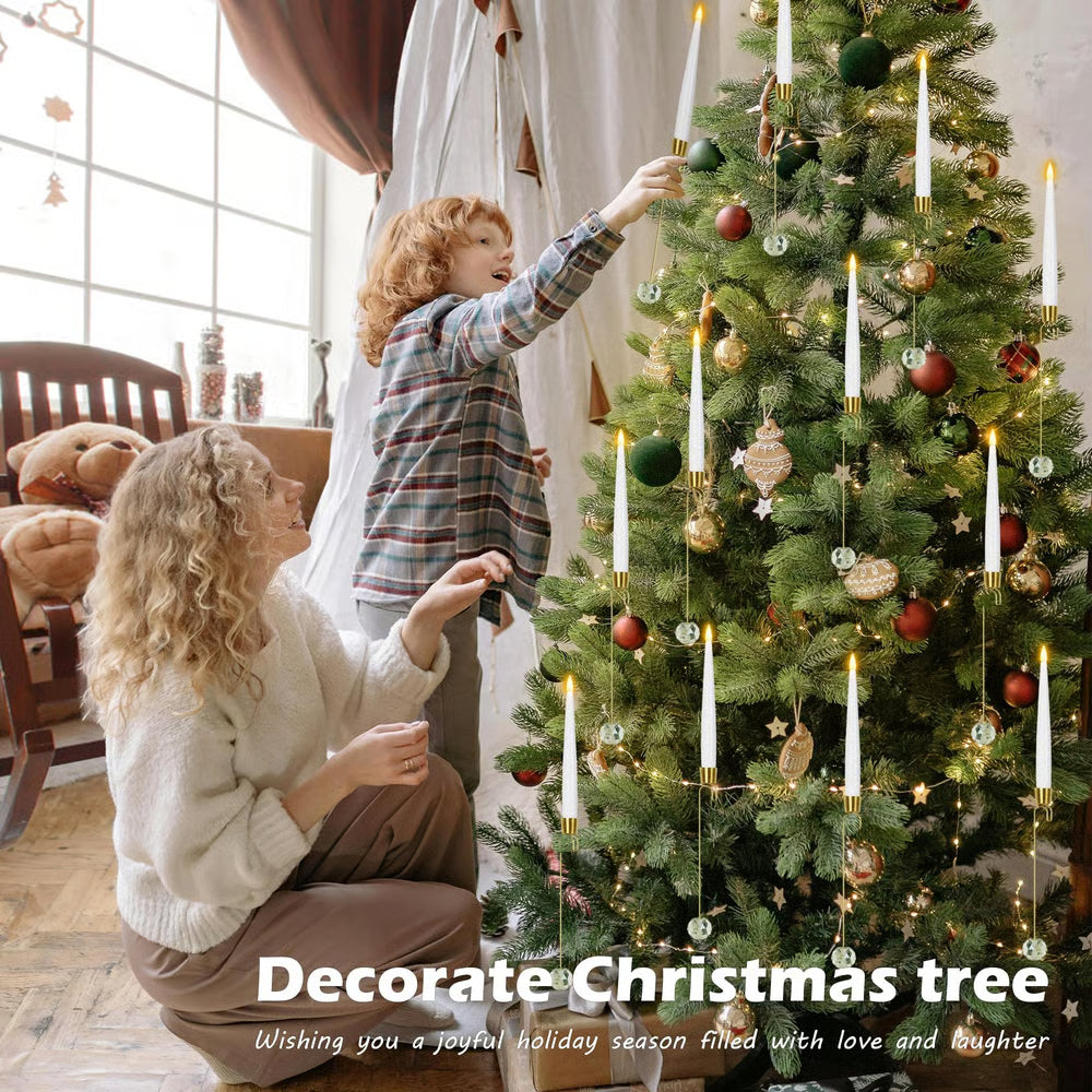 Battery-Operated Candle Set with Remote for Festive LED Holiday Lighting