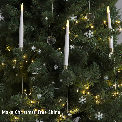 Battery-Operated Candle Set with Remote for Festive LED Holiday Lighting