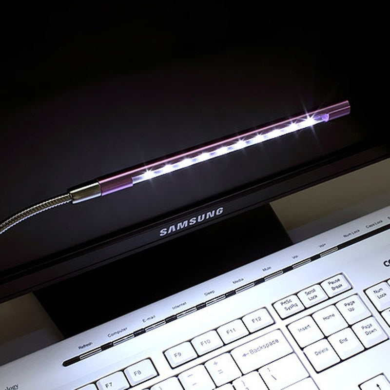 Adjustable Brightness Laptop Keyboard LED Light | Portable Desk Lamp