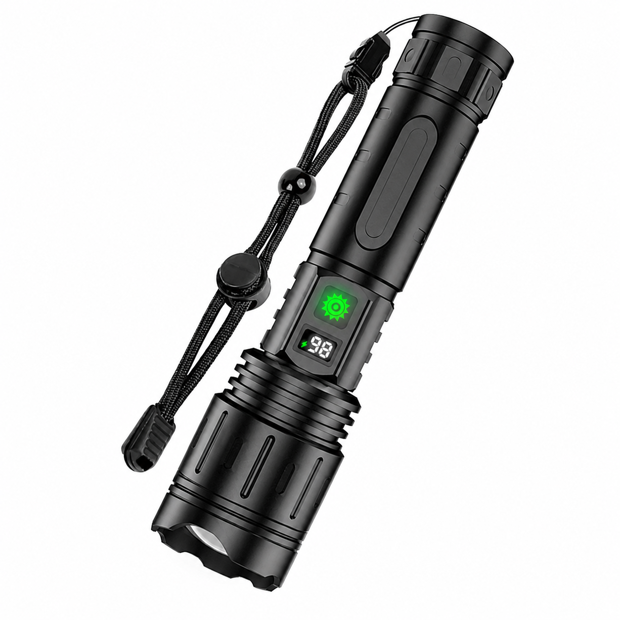 Compact Rechargeable LED Flashlight – Tactical Design for Outdoor Use