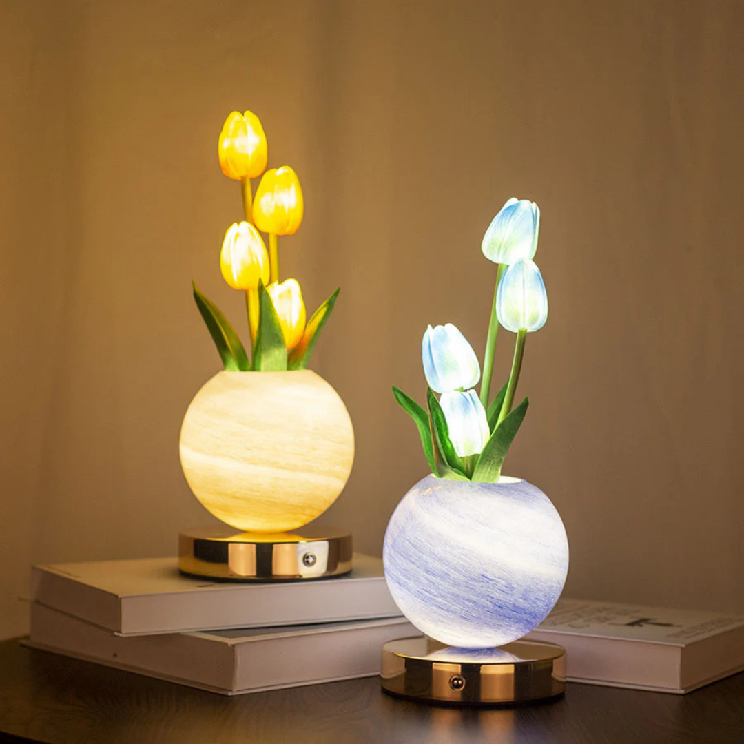 Tulip-Shaped LED Table Light