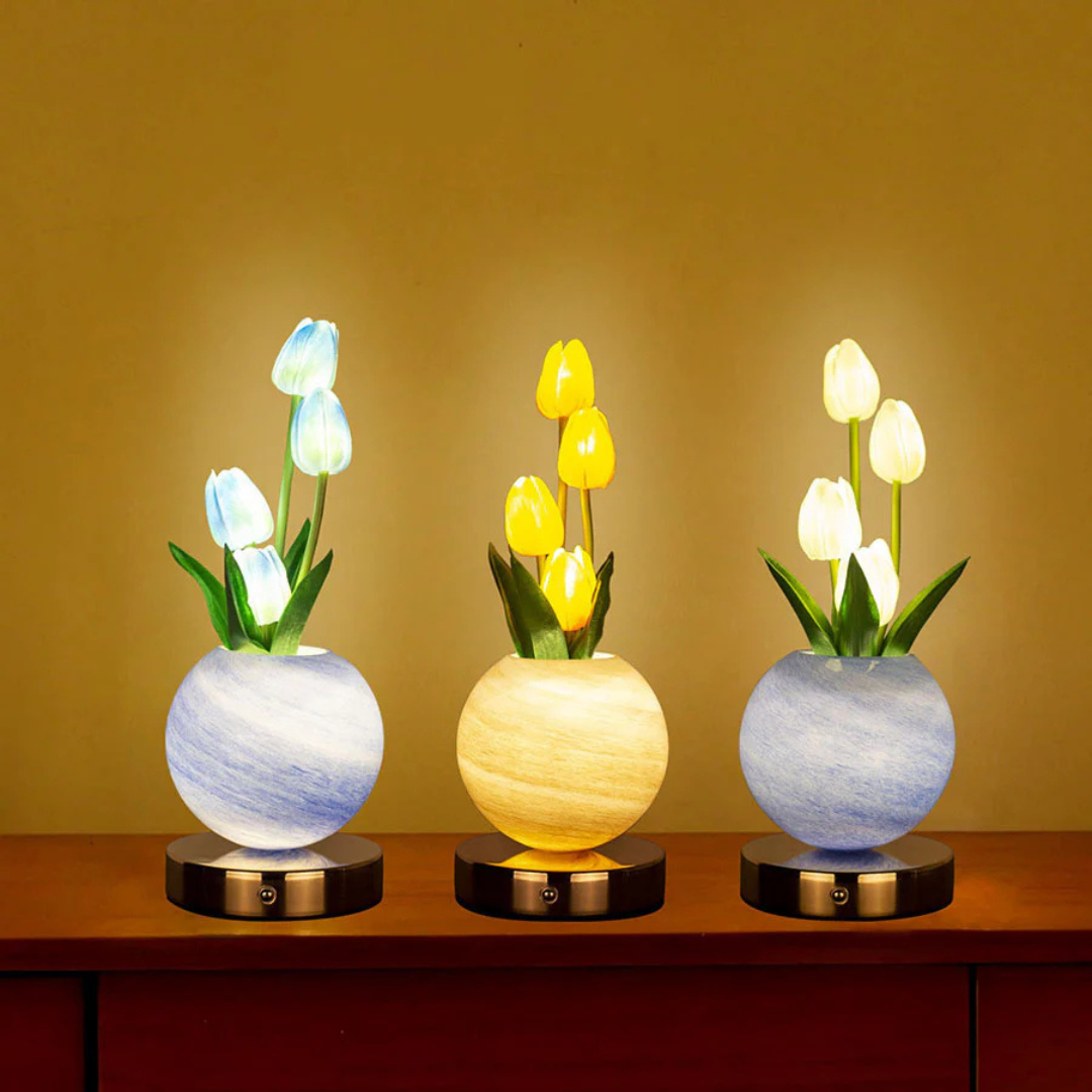 Tulip-Shaped LED Table Light