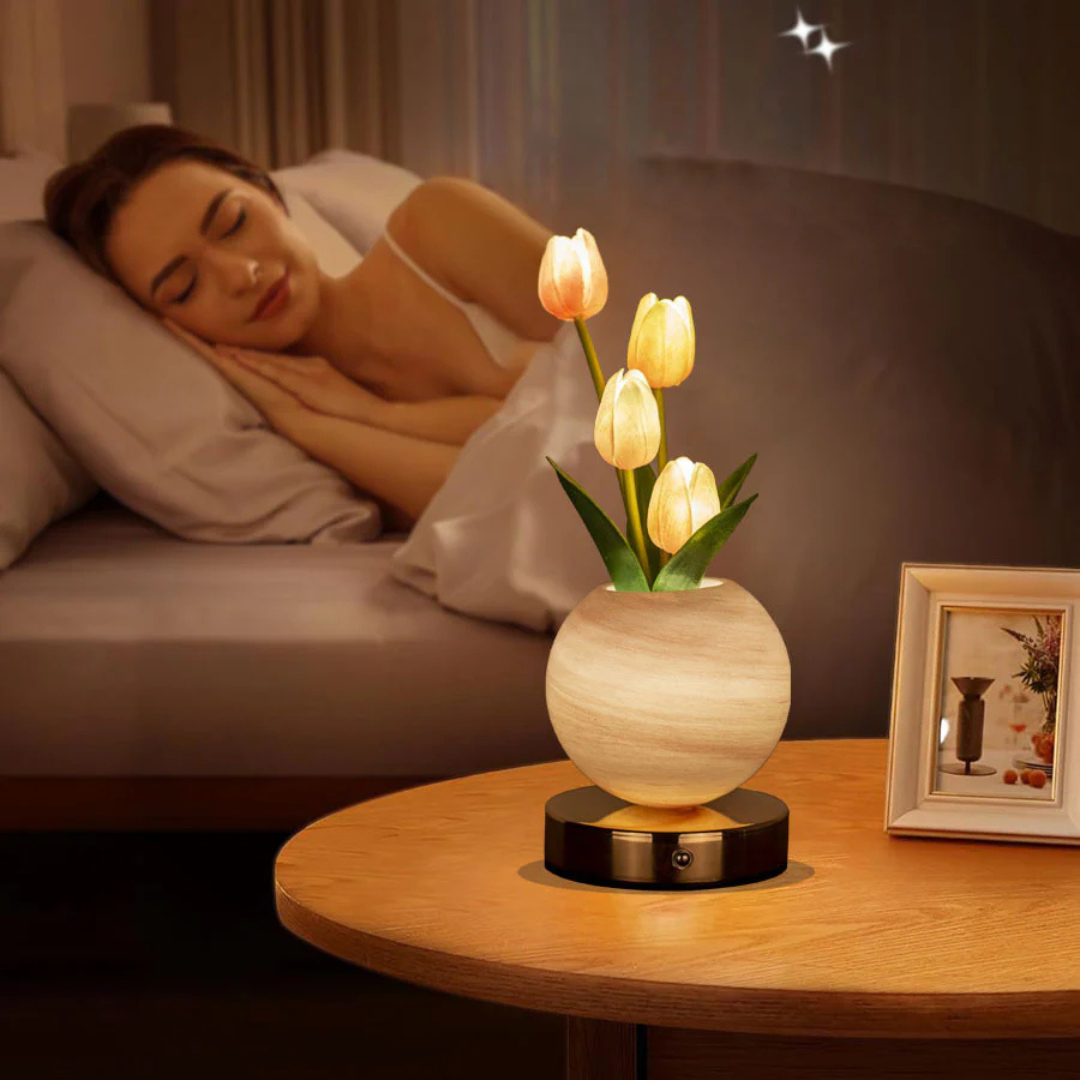 Tulip-Shaped LED Table Light