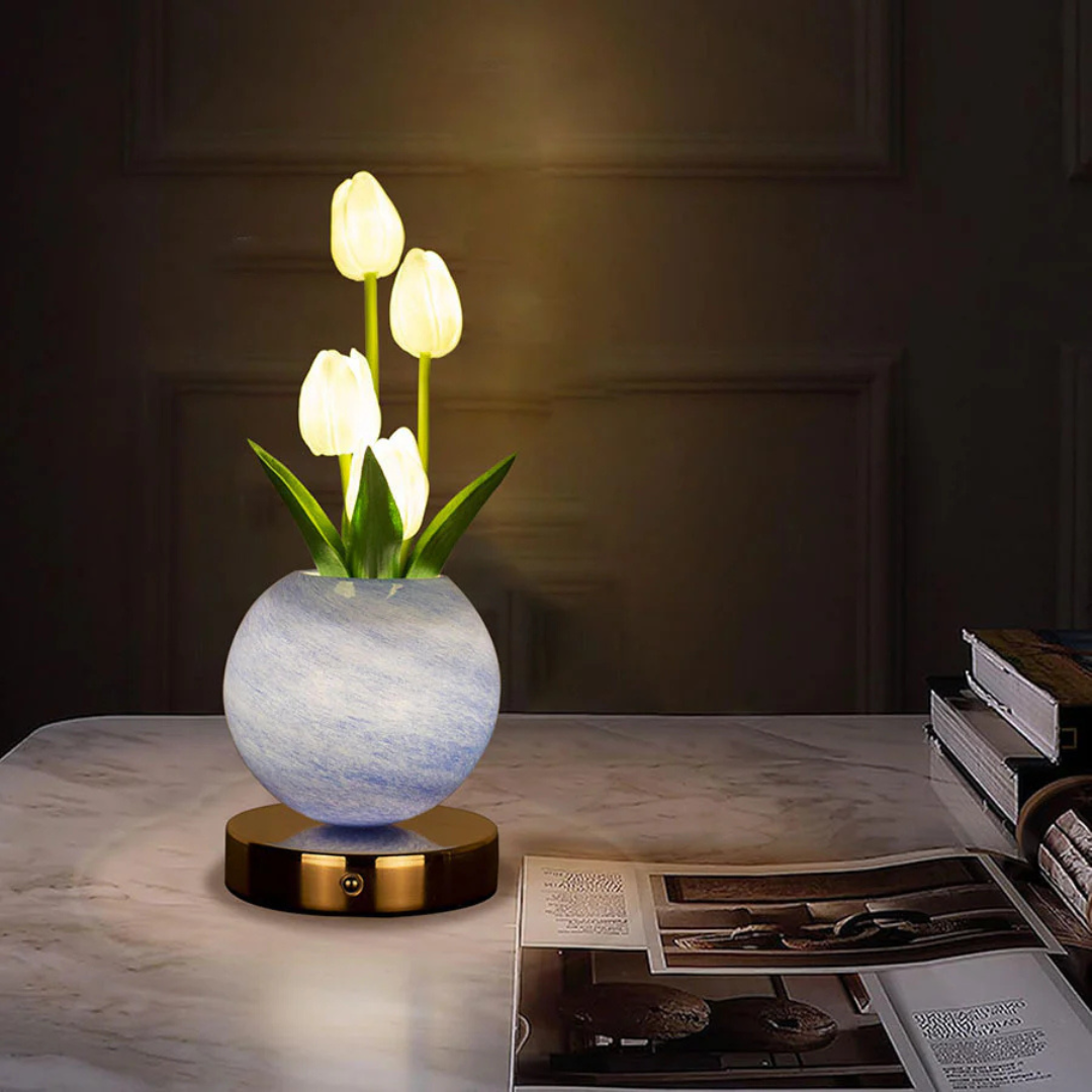 Tulip-Shaped LED Table Light