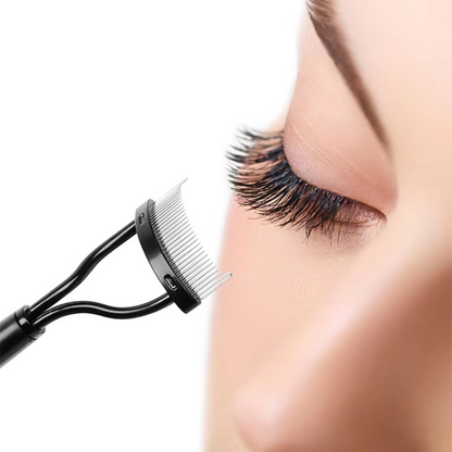 Curved Eyelash Comb Tool for Clump-Free Separation and Application