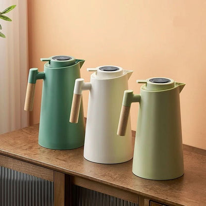 Double-Walled Thermos with Temperature Indicator for Hot and Cold Drinks