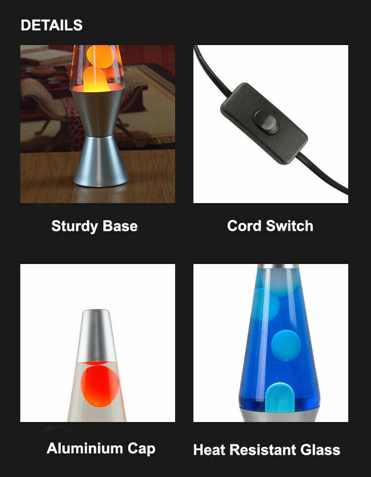 Retro Liquid Wax Lamp – Calming Motion Light for Home and Office Decor