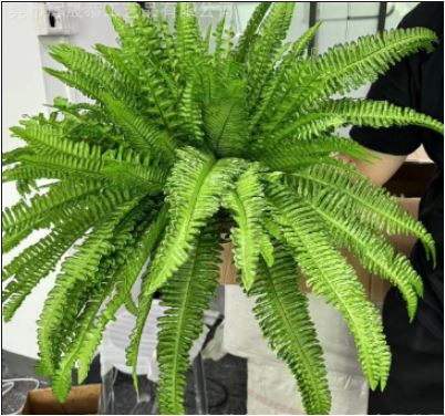 Realistic Faux Boston Fern with UV Protection for Indoor and Outdoor Use
