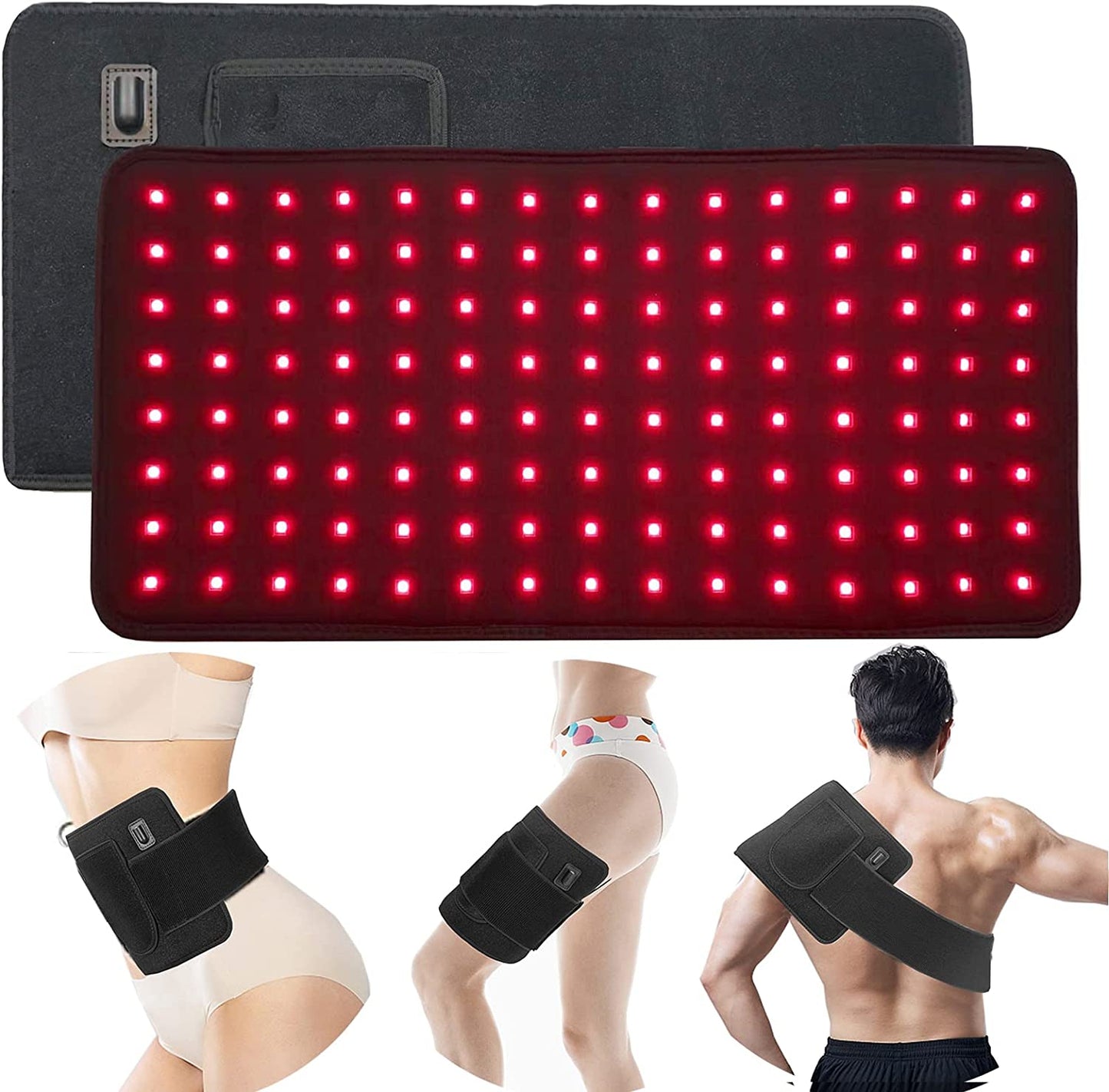 Red Light Therapy Mask with Remote – Flexible Device for Pain Relief at Home