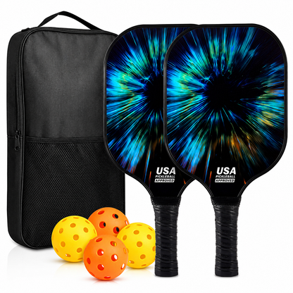Graphite Pickleball Paddle Set - Lightweight Design with Comfort Grip