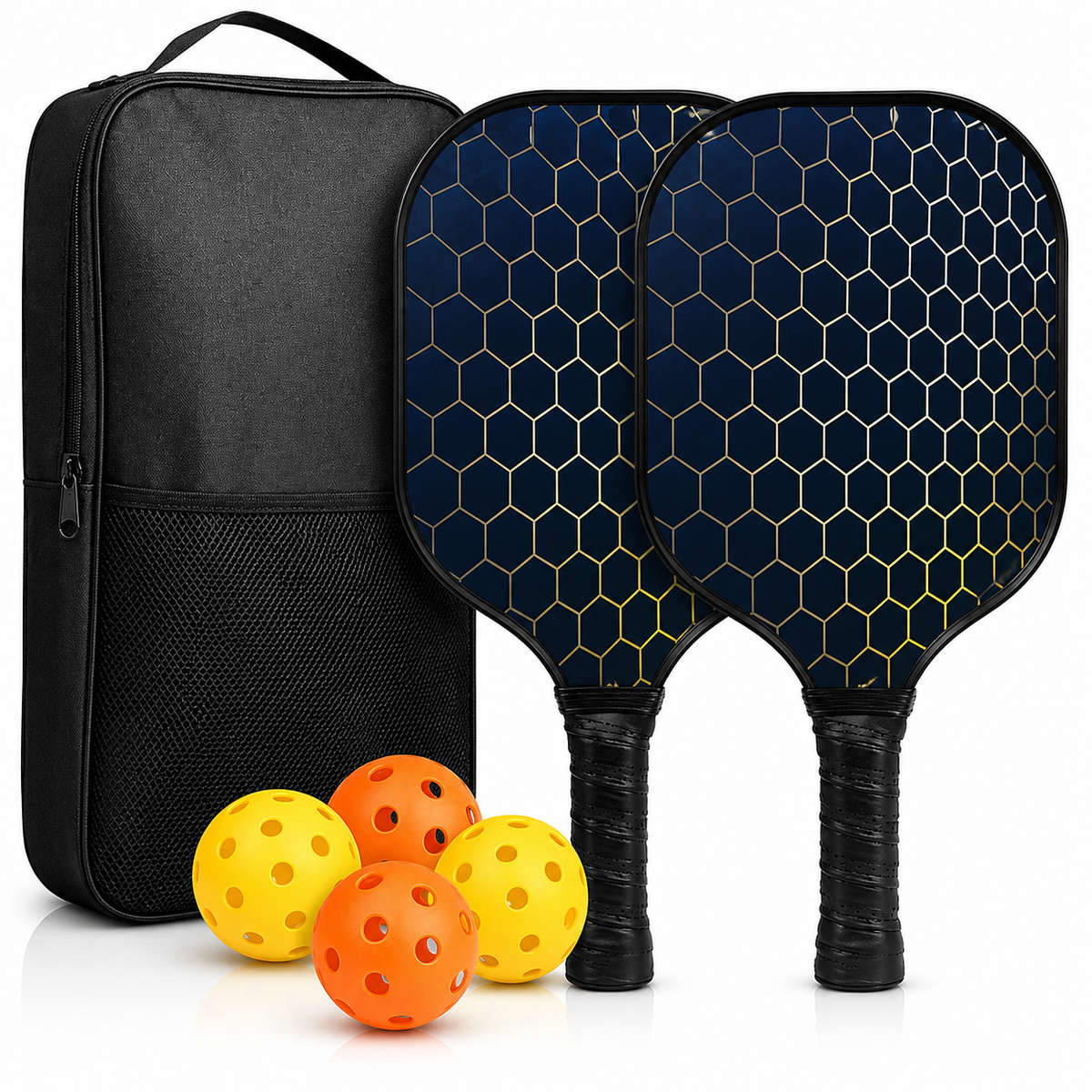 Graphite Pickleball Paddle Set - Lightweight Design with Comfort Grip