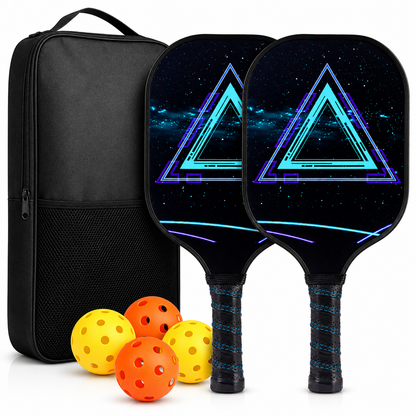 Graphite Pickleball Paddle Set - Lightweight Design with Comfort Grip
