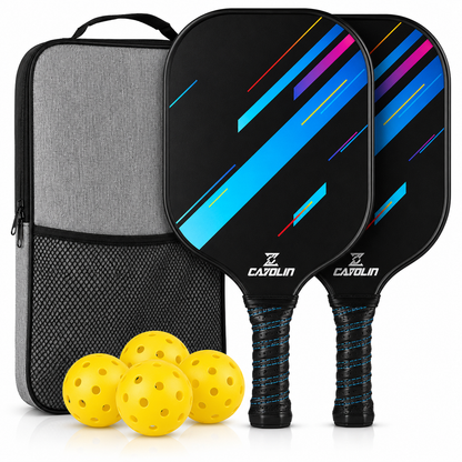 Graphite Pickleball Paddle Set - Lightweight Design with Comfort Grip