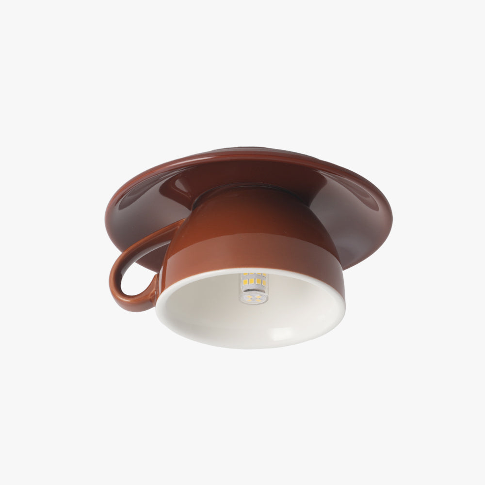 Ceiling Light Fixture in Minimalist Cup Shape