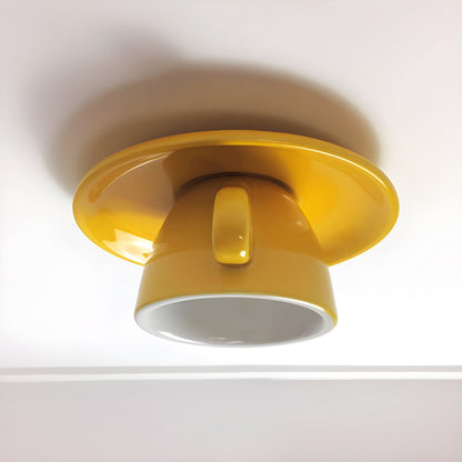 Ceiling Light Fixture in Minimalist Cup Shape