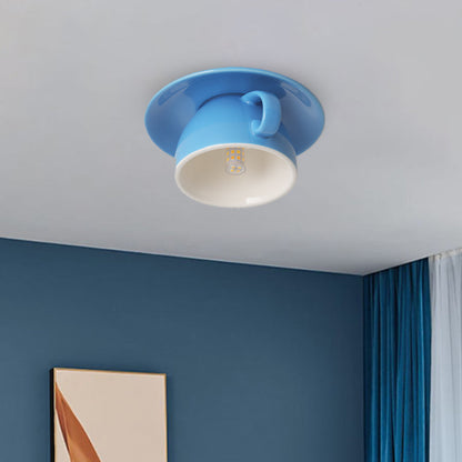 Ceiling Light Fixture in Minimalist Cup Shape