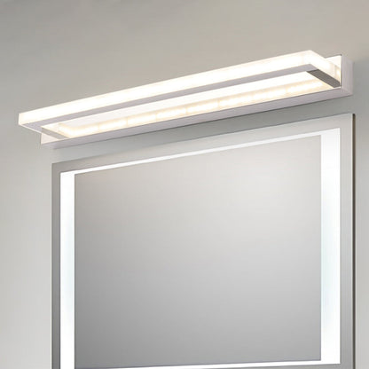 LED Wall Light with Mirror Finish in Rectangular Design
