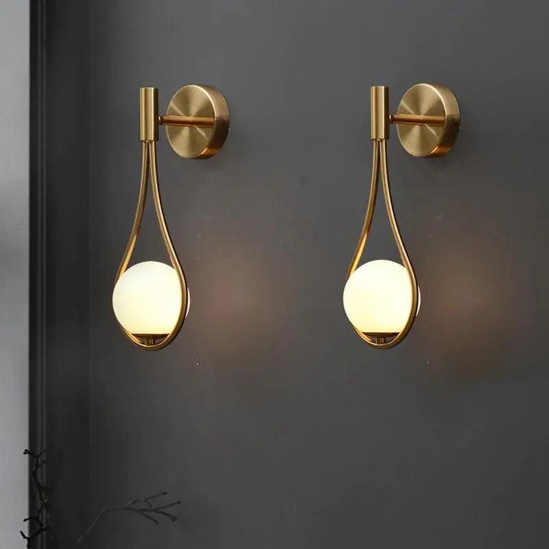 LED Wall Light in Mid-Century Style
