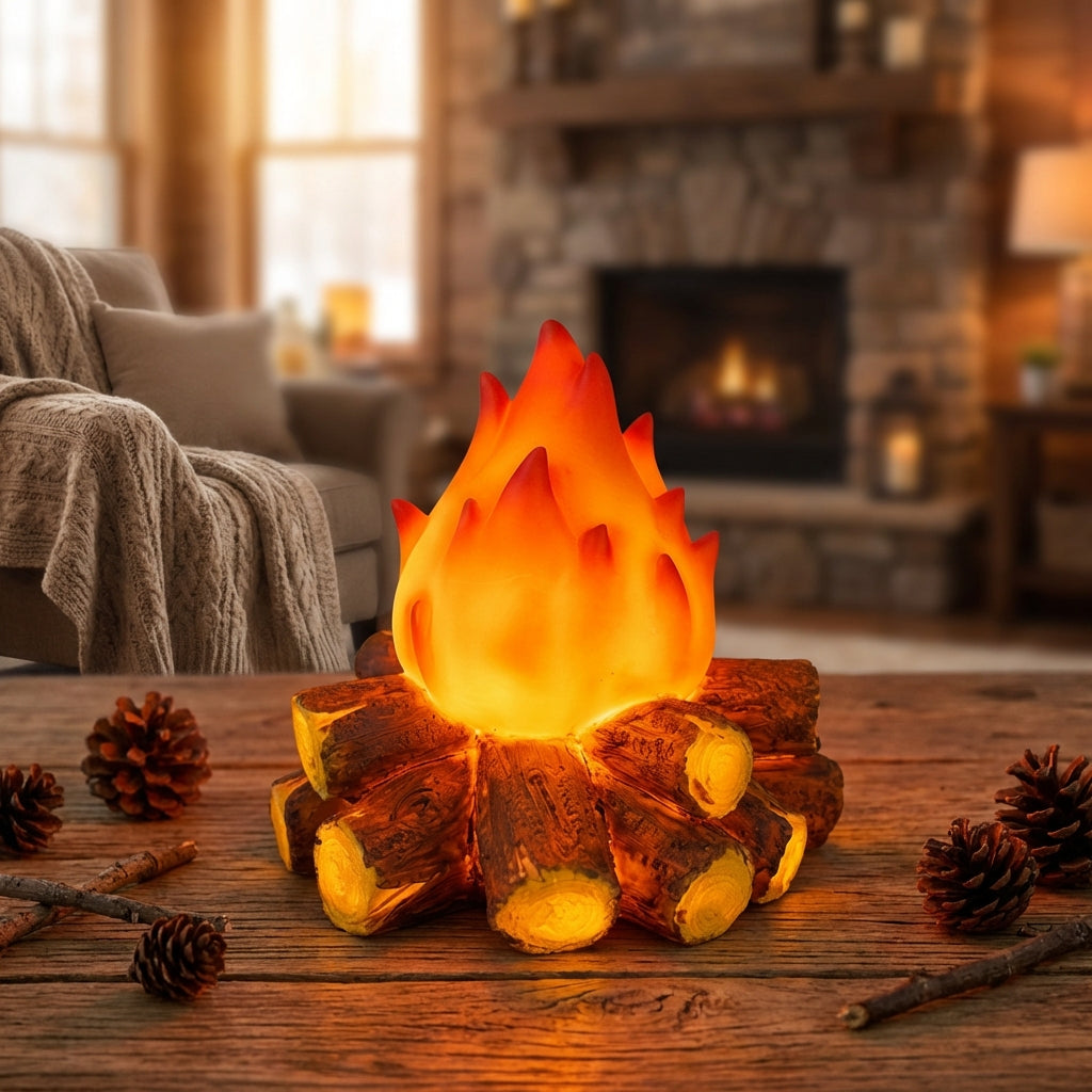 Portable Decorative Light with Realistic Flicker – Flameless Safe Ambiance