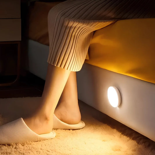 Wireless Motion Sensor Lamp – Battery and USB Rechargeable Smart Lighting for Home Safety
