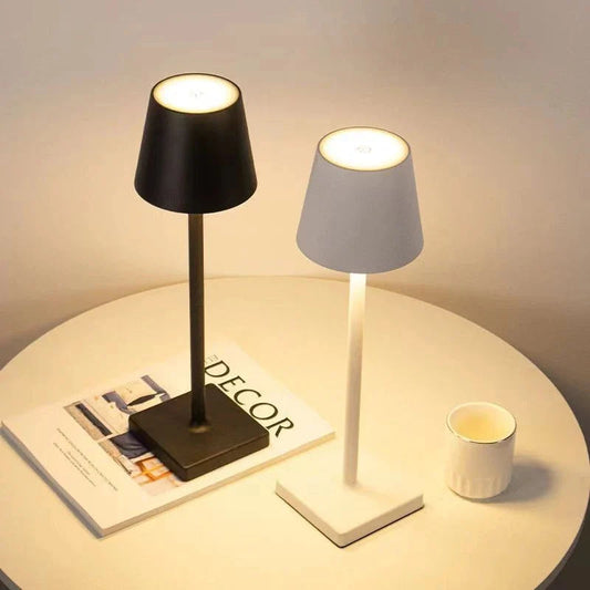 Wireless LED Table Lamp - Portable and Dimmable with Modern Style